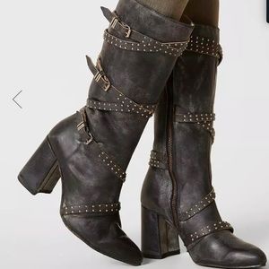 Freebird by Steven Jax Distressed Leather Boots Sz 7